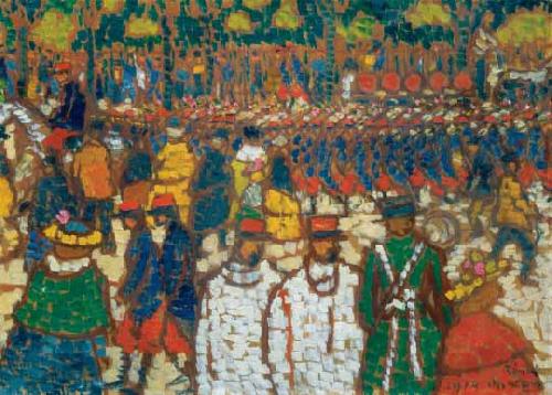 Jozsef Rippl-Ronai French Soldiers Marching china oil painting image